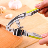 Stainless Steel Garlic Press Hand Presser Crush Walnut for Kitchen Use